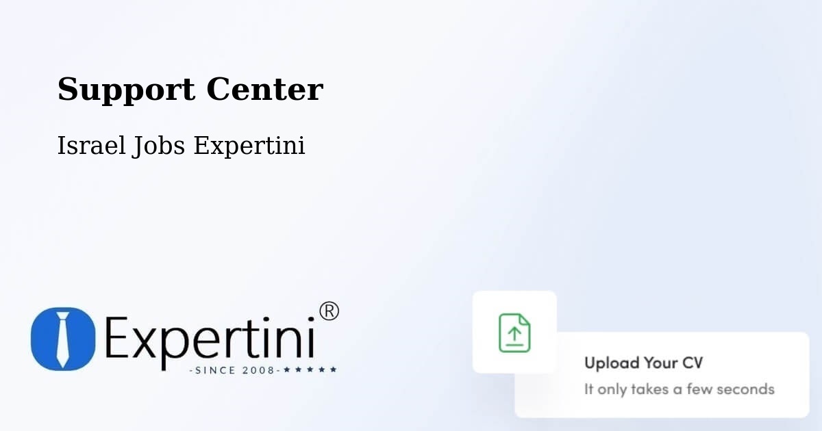 Support Services – Elyakhin - Israel Jobs Expertini